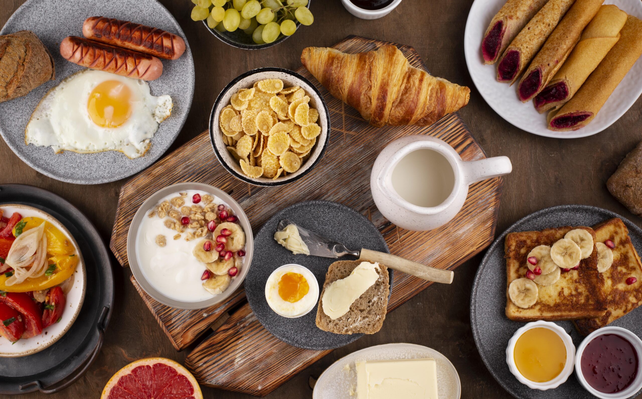 flat-lay-table-full-delicious-food-composition